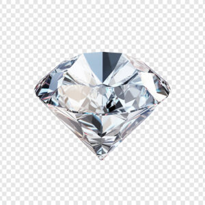 Beautiful diamond isolated on transparent background