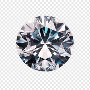 Beautiful diamond isolated on transparent background